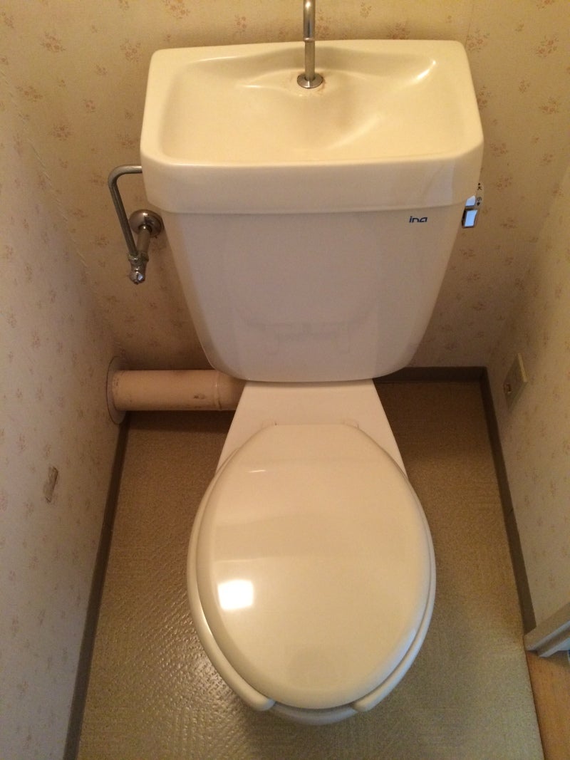 剥き出しのトイレの配管類に、カバーを付けましょう。 : 60歳からの青春