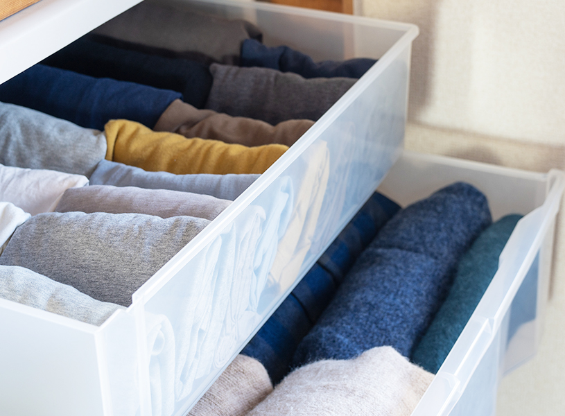 ◇セーターの収納方法、見直しました。 : 丁寧な暮らしのルール 〜収納・料理・インテリア・ときどき双子〜旧:Maydays