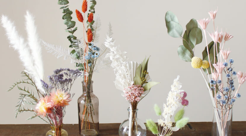ドライフラワー』でお部屋を癒し空間に。飾り方実例＆おすすめのドライフラワーキナリノ