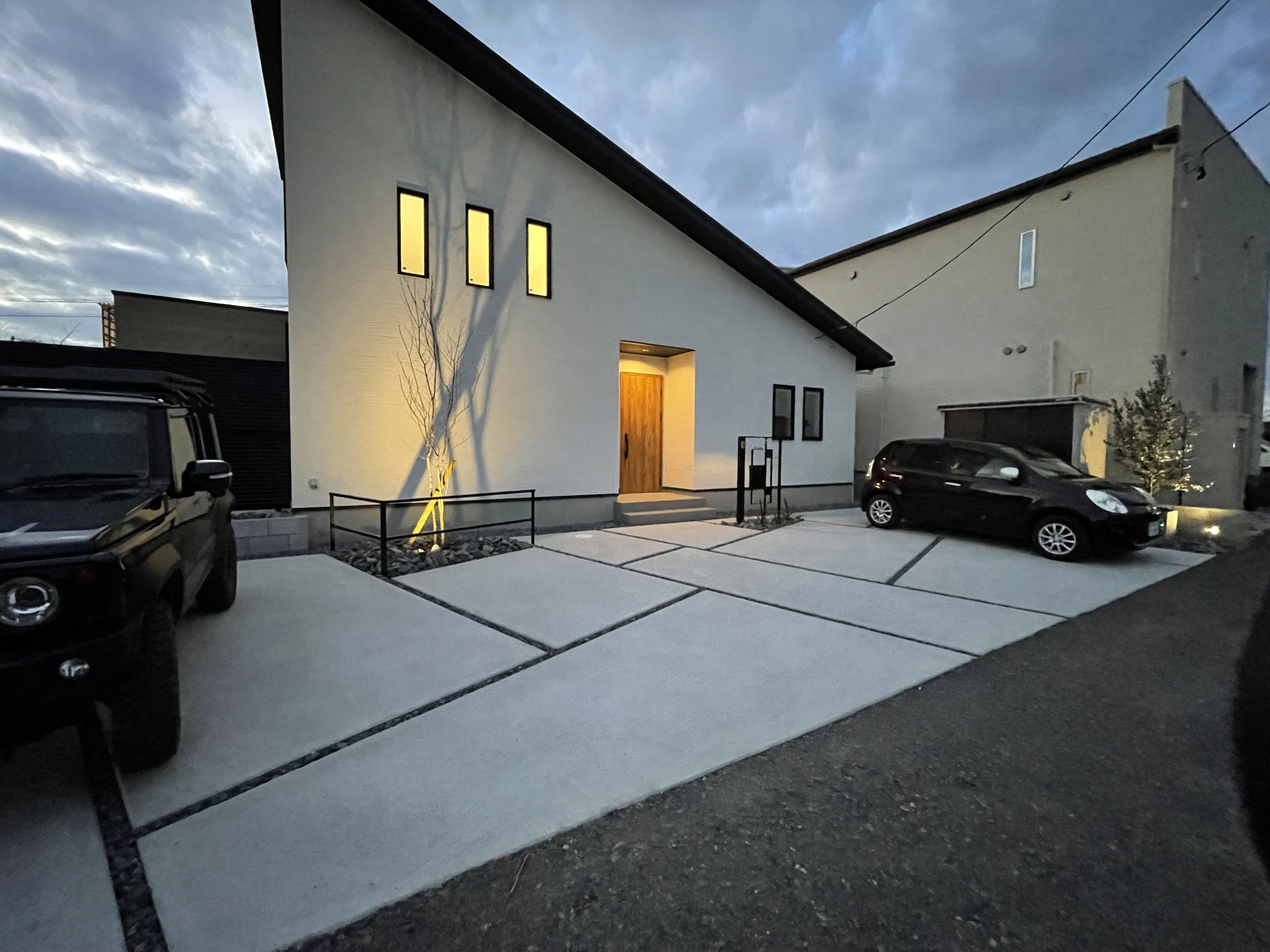 土間コンクリートのデザインは川越のエクステリアのネクストワンへ川越市・所沢市の外構専門店株式会社ネクストワン