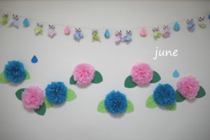 こどもと作る壁面装飾 7月・8月 夏mamana