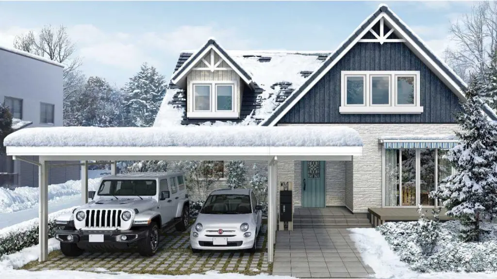 ファサード空間を印象的に、カーポート SC でつくるエントランスゲートエクスプラット - エクステリア＆ガーデンデザイン・プラン検索サイトRIKCADデータ無料配信