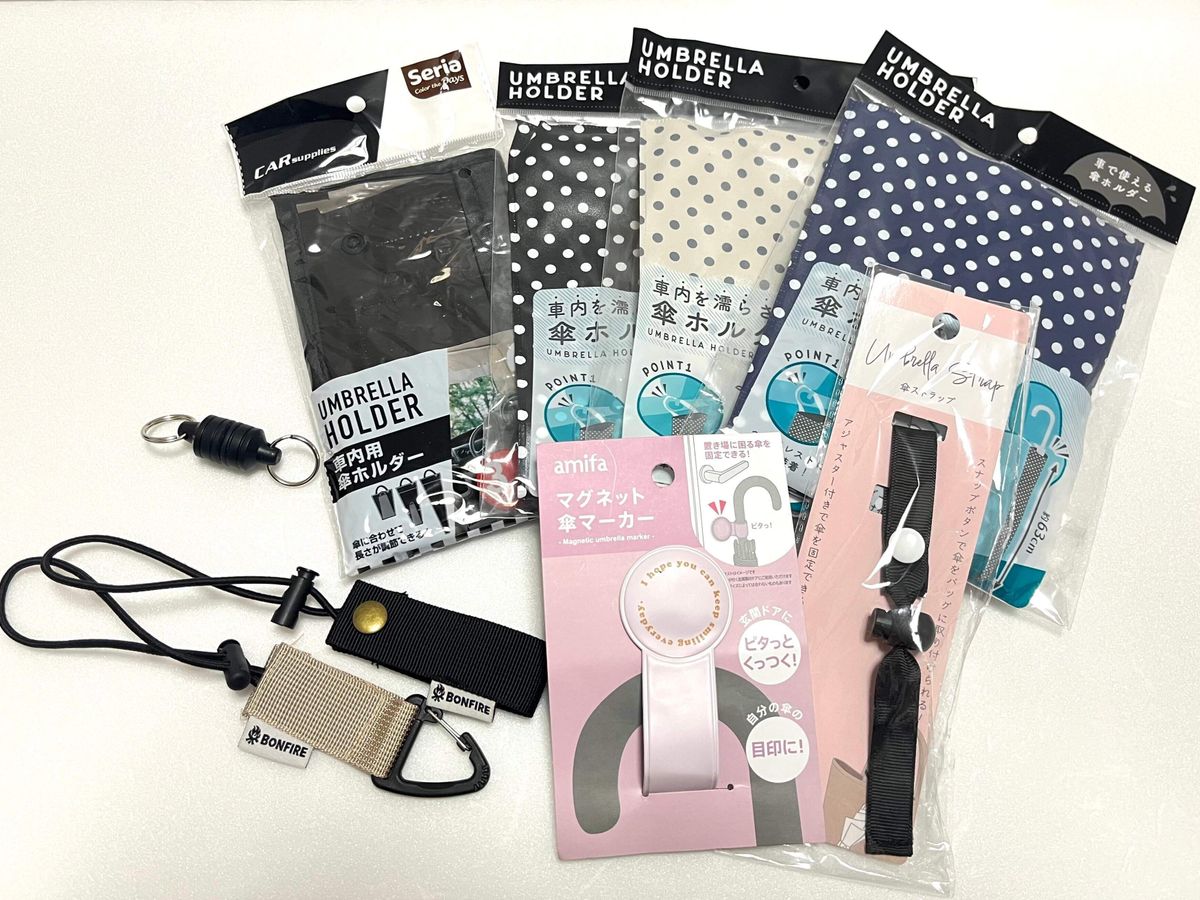 傘を置くのにも使える！ ダイソー 「カラビナ付きタオルホルダー」手洗い時以外も大活躍♪ 画像3 5- レタスクラブ