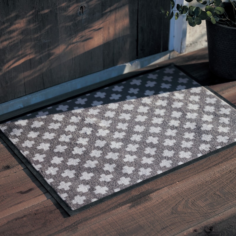 玄関マット 45×75cm ラバーマット FWRB-1968エントランスマット 屋外 泥落とし ドアマット ゴムマット 泥落としマットエントランス 洗える おしゃれ 玄関 入り口 出口 勝手口: リビングート ANA Mall店ANAMallマイルが貯まる・使えるショッピングモール