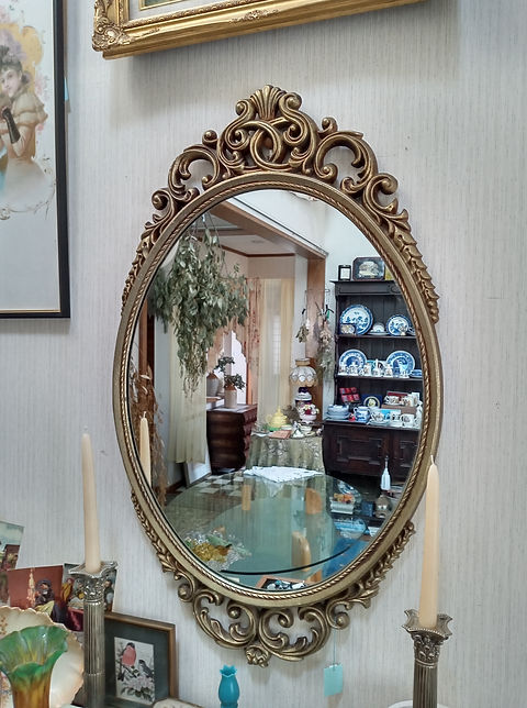 アンティーク ミラーバックサイドボード キャビネット 飾り棚 中古 引出し 大きい 鏡台 趣 英国 カップボード