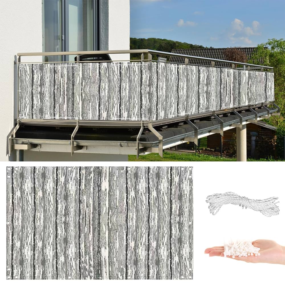 DIYフェンス用ポール 支柱 と目隠しシェード