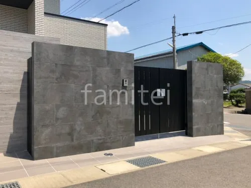 門まわり 門柱・門袖タイル壁プラン13ST13パッケージプランサイト