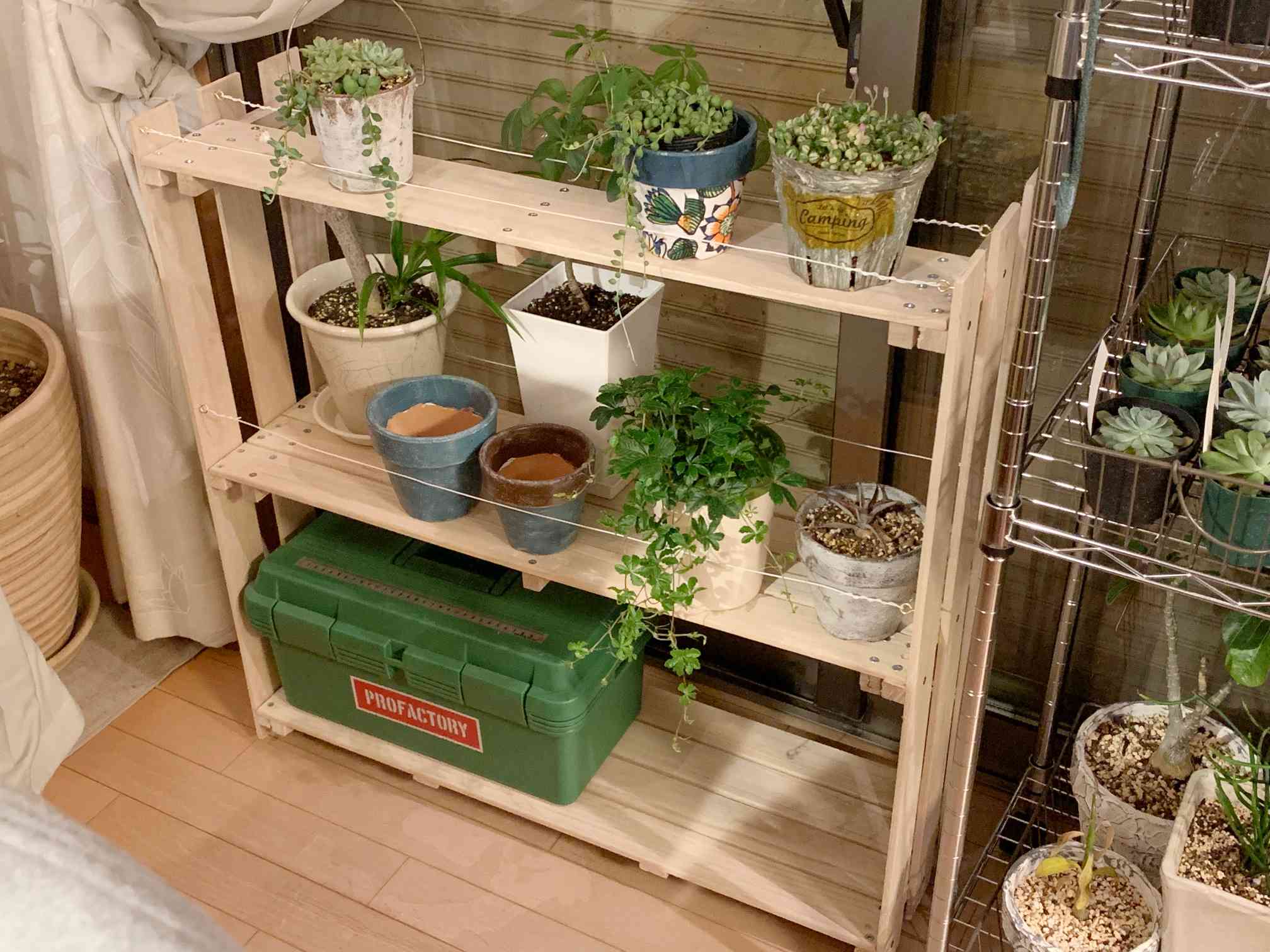 すのこで簡単に♪引き出せる収納棚 : elie's house DIY100均リメイカーエリィの暮らし＆レシピブログ