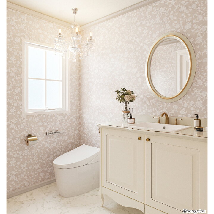 洗面やトイレにおすすめのアクセントクロス～Part.3～リノベ賃貸はらくらくLife