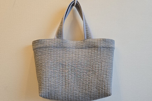 1枚の布から作る、裏地付きトートバッグ マチ付きnunocoto fabric