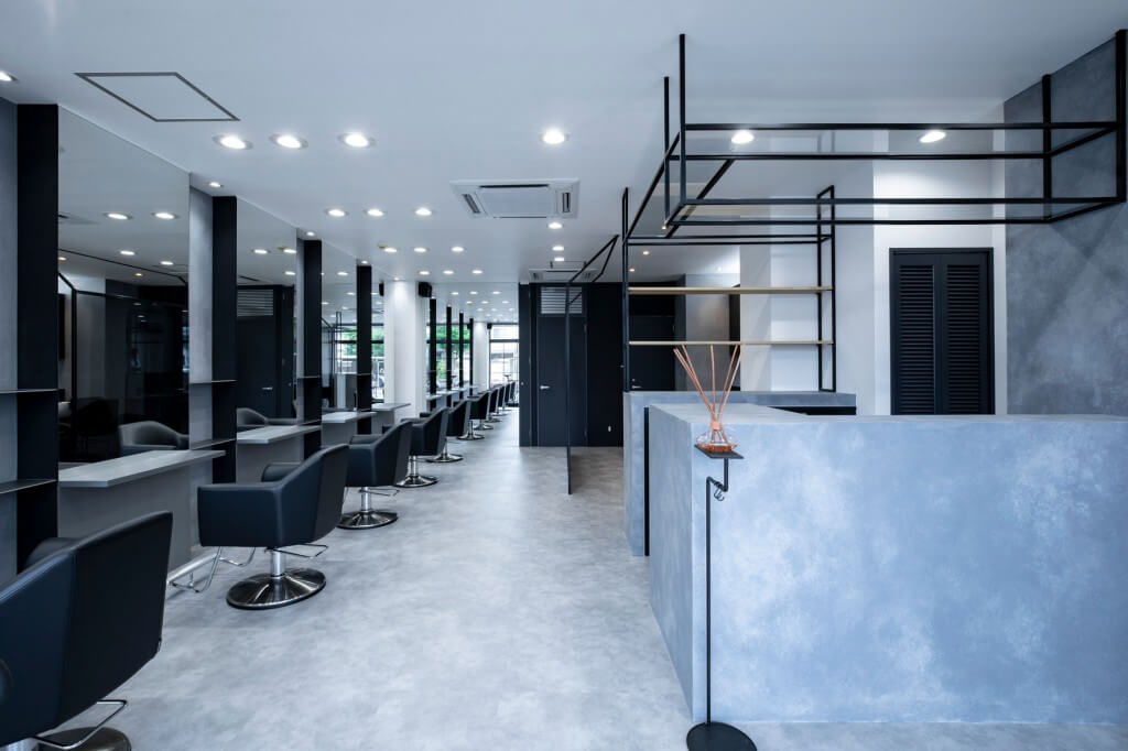 画像付き事例集 シンプルな美容室内装のデザイン作り3つのポイント