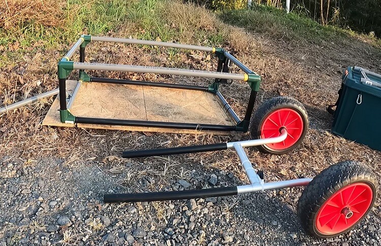 キャリーカート 台車 2WAY 折りたたみ式 静音キャスター仕様 100-CT002DIY工具