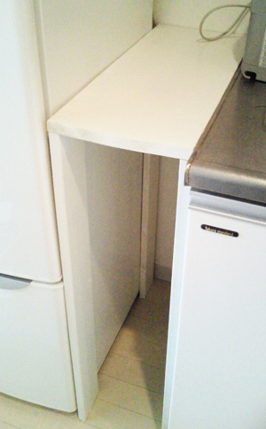 シンクと冷蔵庫の隙間３ - ＤＩＹ右往左往：楽天ブログ