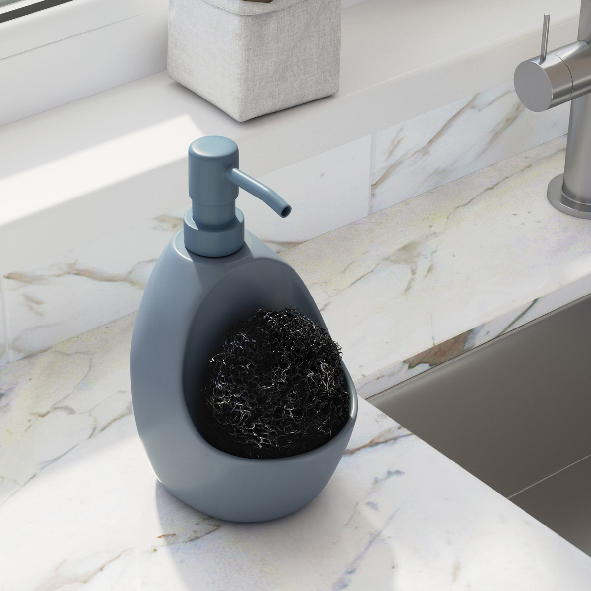 アンティケール キッチン ソープボトル ベリー 詰替えボトル 陶器 大容量 消毒用ボトル 洗剤 おしゃれ - Romixey