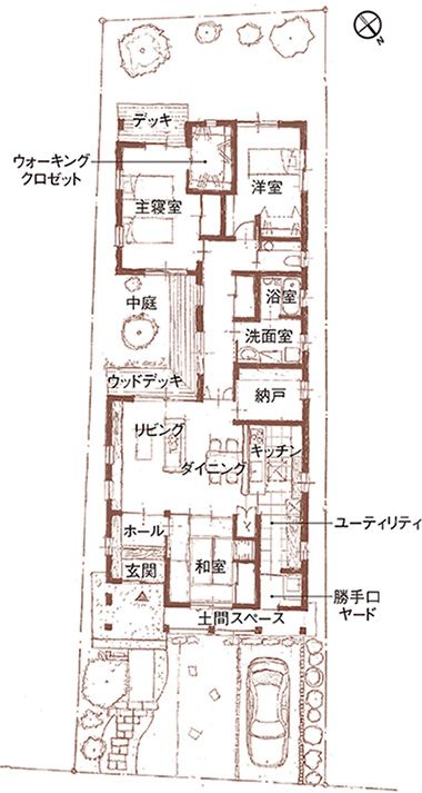 中庭の間取り一覧理想の間取り図と出会う「madree マドリー 」