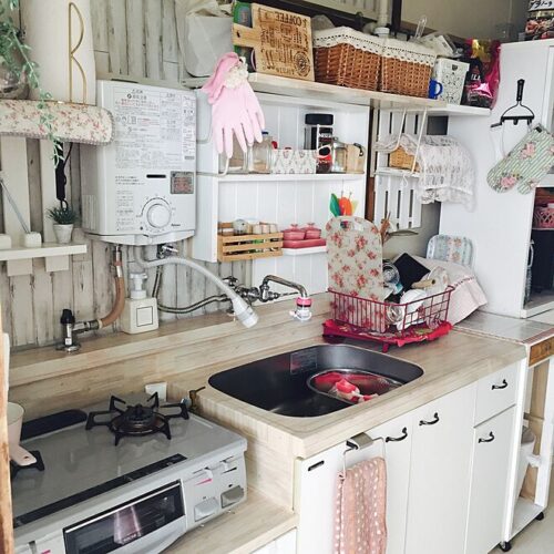 団地 キッチンの壁のレイアウト・おしゃれなインテリアコーディネートの実例RoomClip ルームクリップ