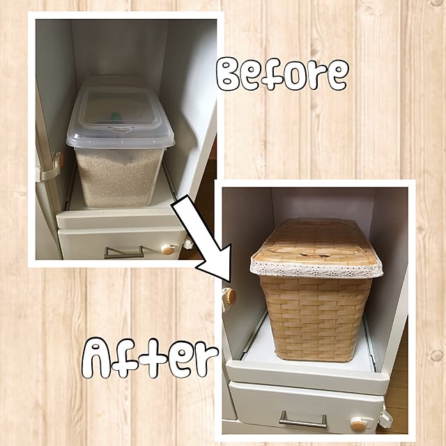 セリア 米びつのおしゃれなアレンジ・飾り方のインテリア実例RoomClip ルームクリップ