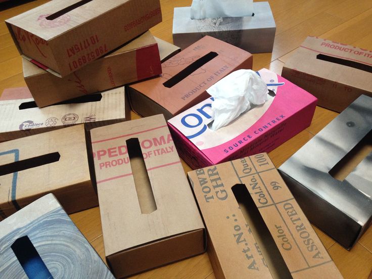 ダンボールで簡単！おしゃれなティッシュ箱の作り方＆活用アイデア