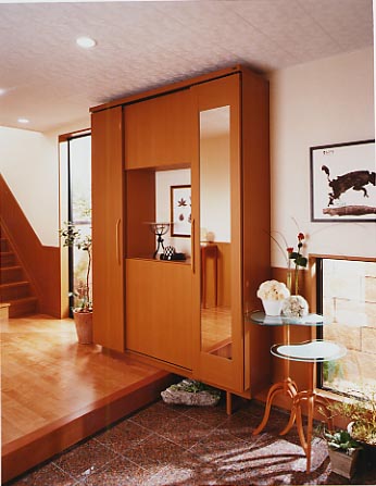 大建工業 ハピア クローク収納 収納開き戸ユニット収納開き戸 ハンドルレス 三方枠 固定