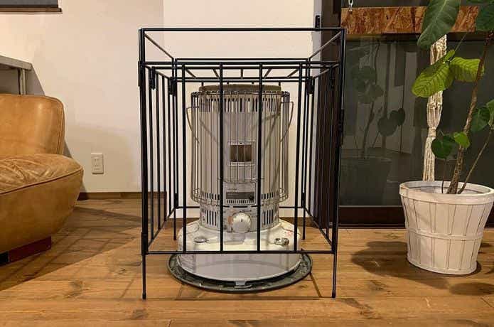 丸型ストーブガード スタンダード アラジングリーン 受注生産品西田金物店