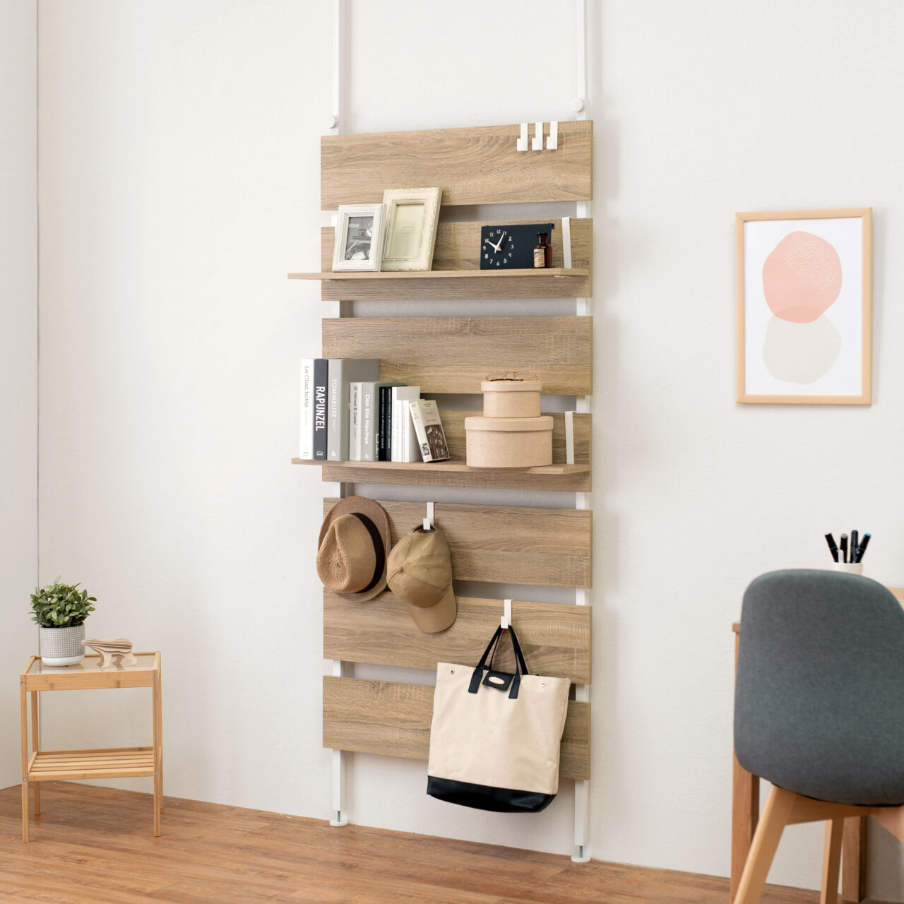 ニトリ 突っ張りワイヤーシェルフNポルダ 3連セット ミドルブラウン棚 スチールラック スチールシェルフ 壁面収納 : ニトリ Yahoo!店 -通販 - Yahoo!ショッピング