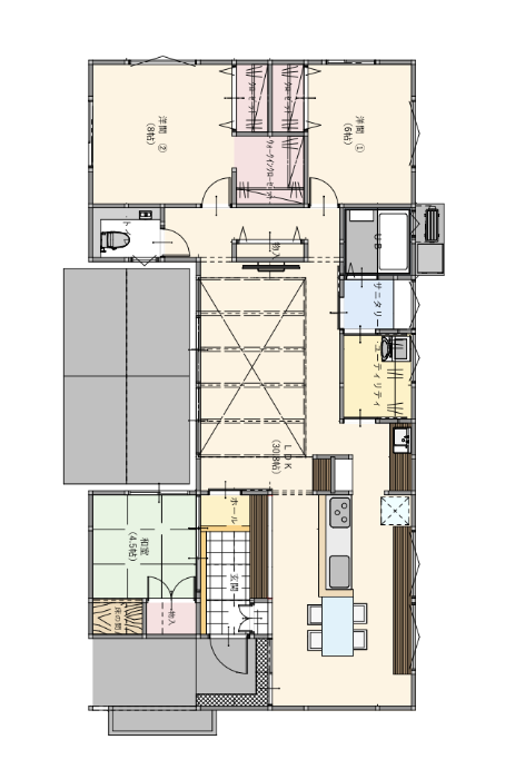 玄関が南向きの間取り 間取り図ダウンロード間取り＆３Ｄ住宅デザインソフト ３Ｄマイホームデザイナ