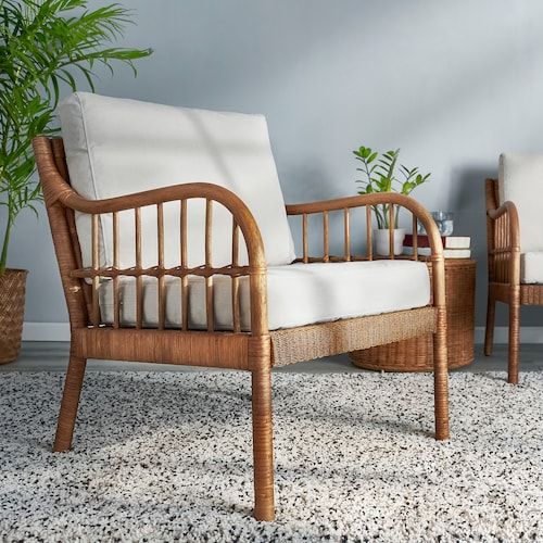 NITORI 籐ラタン製☆回転座椅子 360度アジアン家具