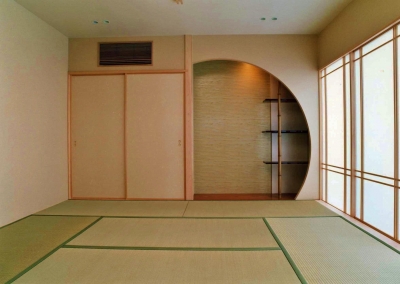 洒落た丸窓と土間続きの和室 - 弥富市施工事例三昭堂愛知・名古屋の新築一戸建て注文住宅