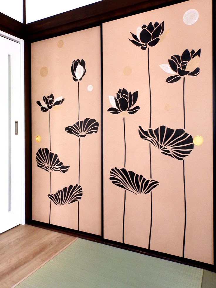 おしゃれなフランスデザインのオリジナルふすま紙「Garden in PARIS」襖紙の販売・通販 スタイルダート