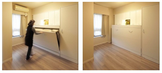 ラプコン搭載 横型格納ベッド LBY23型スガツネ工業