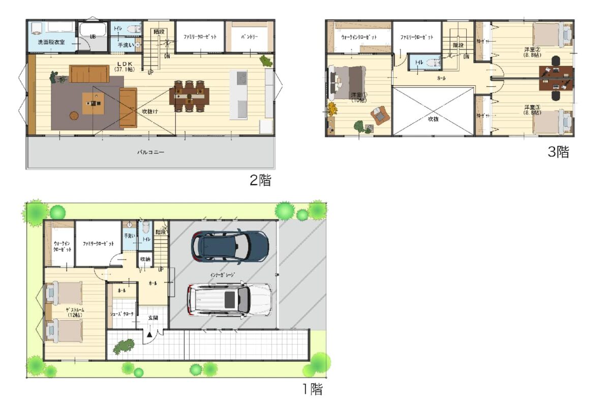 使いやすい間取りにするコツは？ 動線やゾーニングなどポイント解説 実例付き注文住宅・土地探しマニュアル 24SUUMOお役立ち情報