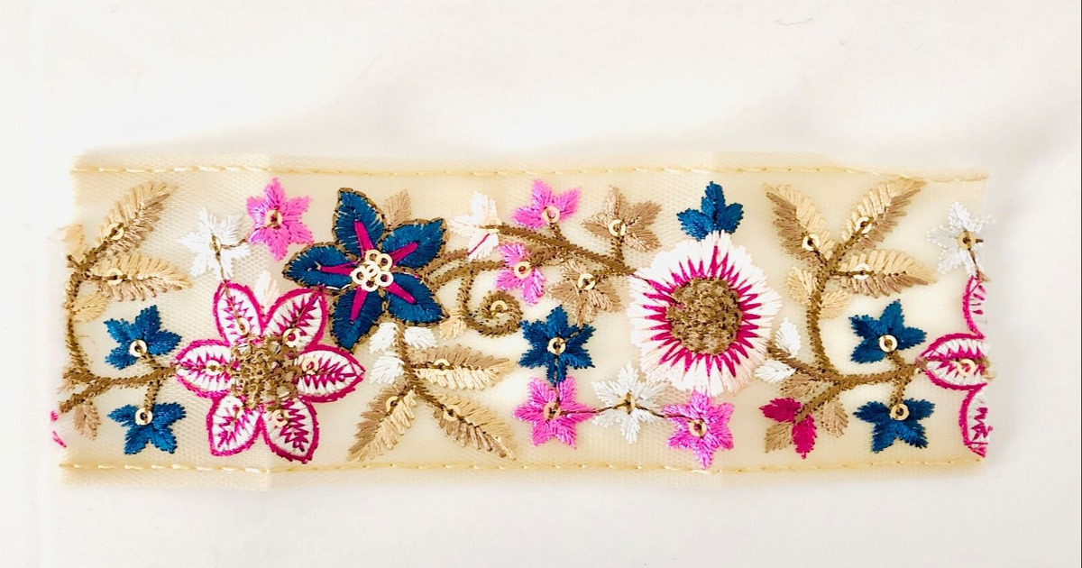 セリア 刺繍Ribbon リボン 未使用 - メルカリ