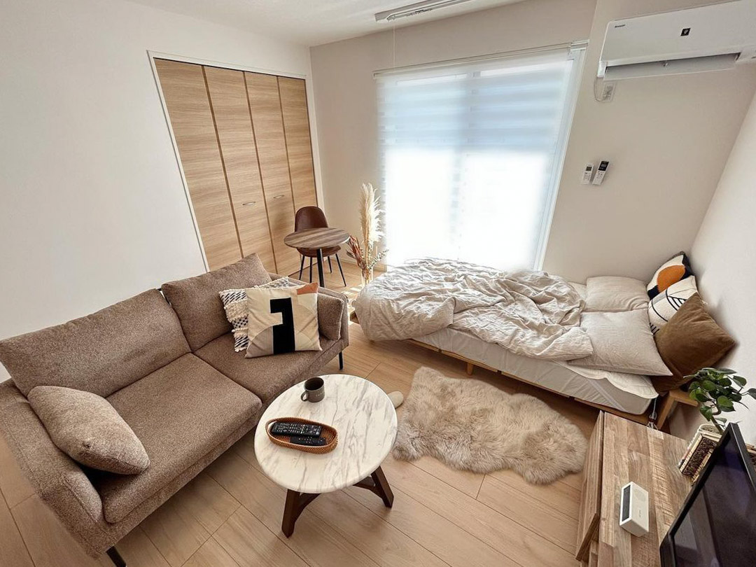 12畳ワンルーム のレイアウト実例！広さを活かすコツとは？VACAY ヴァケイ