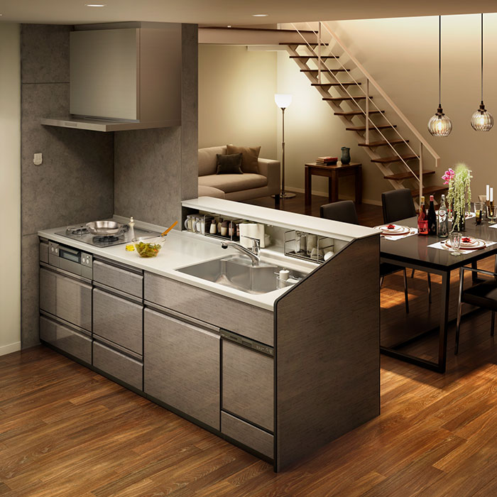 セレクト家具 組み合わせが選べるカップボード LC キッチンカウンター 天板下台別売公式 Pamouna Store