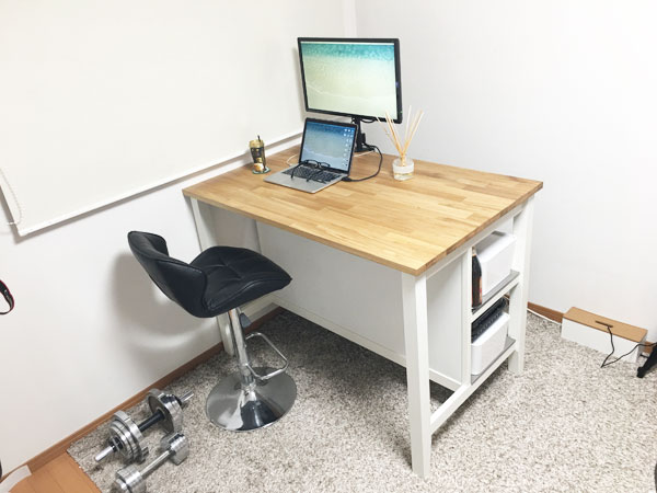 書斎ツアー インダストリアルテイストのアイランド型デスクを構築した話