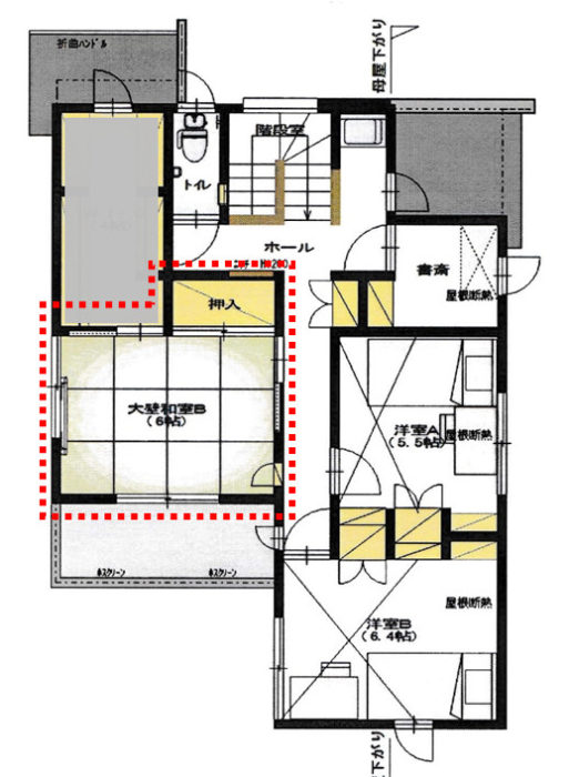 古民家での暮らし 民泊施設 一縁荘 - 一縁荘について施設案内2 階和室