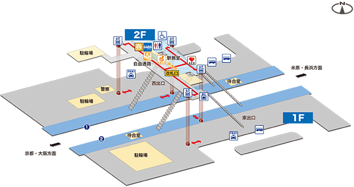 能登川駅｜JR西日本路線図：JRおでかけネット