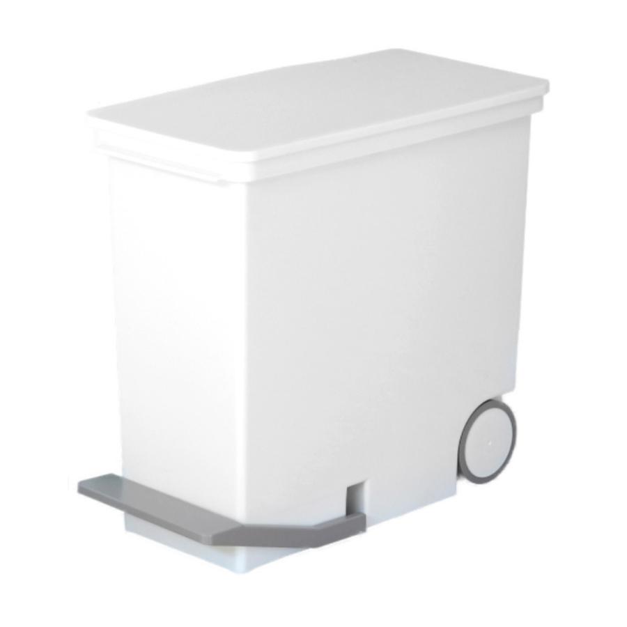ゴミ箱 横型 33L 分別 オルア ふた付きごみ箱 33リットル 横置き スリム ペダル キャスター付き シンプル ホワイト 分別ゴミ箱 角型リビング 袋が見えない おしゃれ 白 キッチン ダイニング ごみばこホワイトホワイト : リビングート ANA Mall店ANAMall