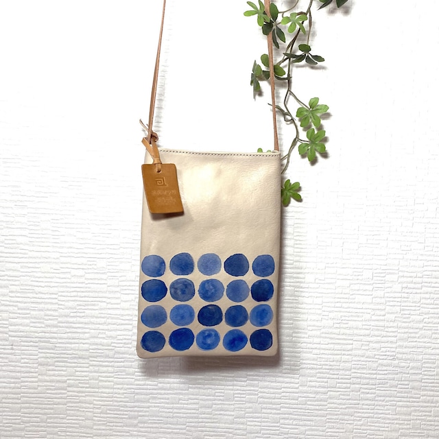 新色ハンドメイド和柄スマホショルダースマホポシェット桜ｘきみどり系シルバーチェーン付き