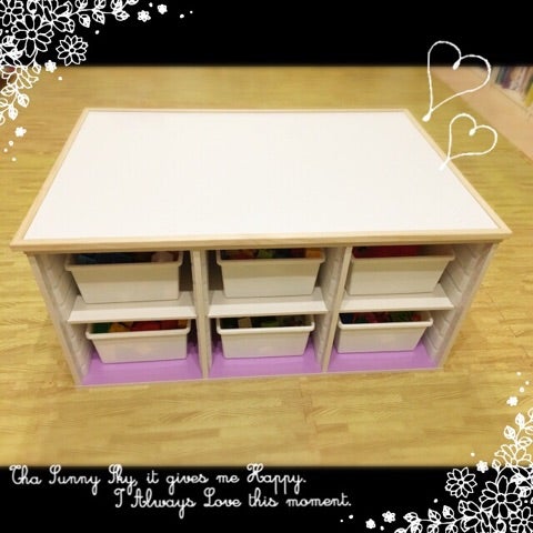 廃盤 希少 シルバニア ファミリー プレイテーブル 簡単DIY！カラーボックスで作るシルバニアのプレイテーブル～