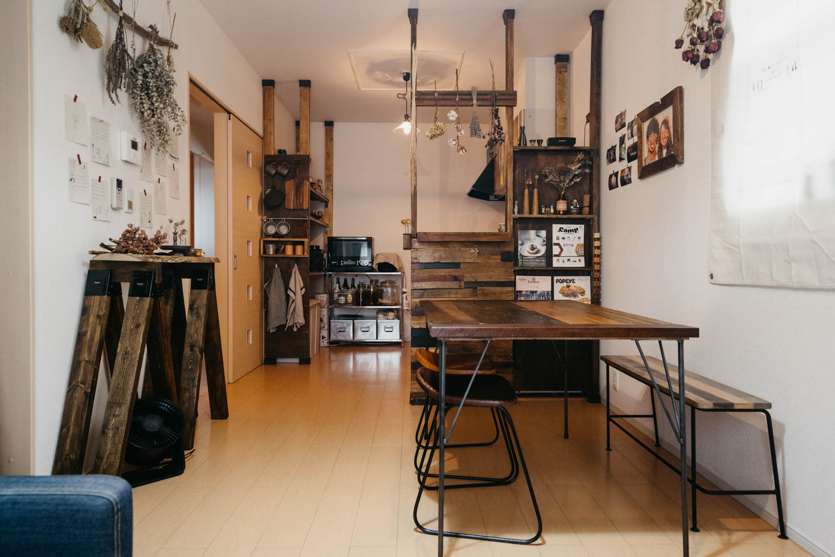 ローテーブル センターテーブル 約幅105cm ナチュラル 木製 棚付き Henry ヘンリー リビング ダイニング インテリア