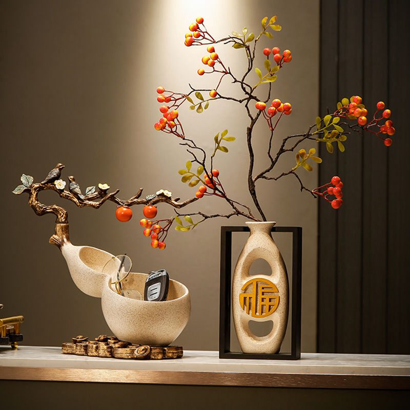 Amazon.co.jp: 玄関収納 置物 瓢箪 鹿 風水 鍵置き 小物入れ セラミック インテリア 部屋飾り 動物型 ジュエリートレイ 鍵 玄関 のハンコ 印鑑 リモコン 化粧品 キャンディーなど小物収納 転居お祝い 開運 金運アップ : ホーム＆キッチン