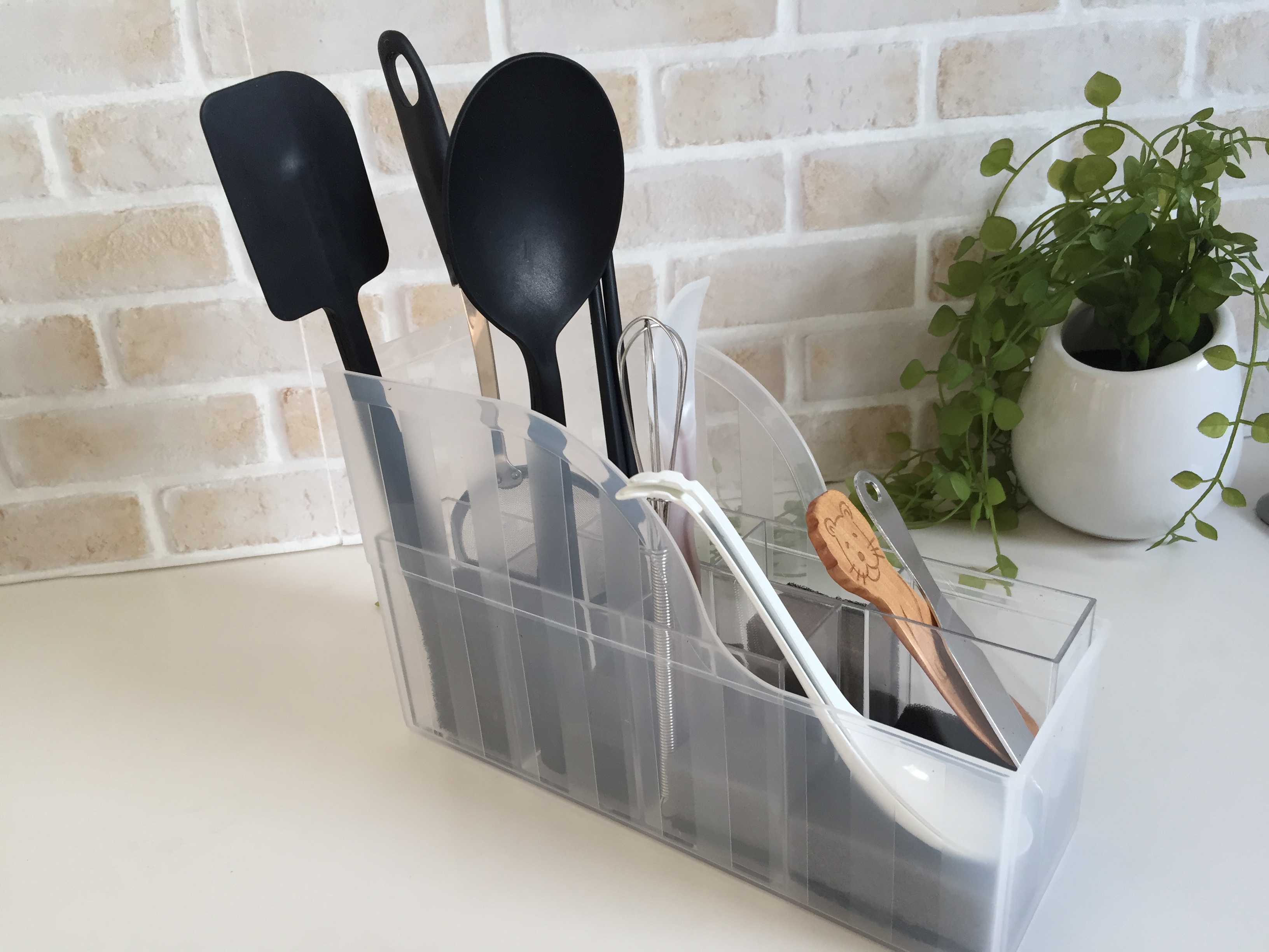 シンク扉オールインワンキッチンツールホルダータワー キッチンツール お玉 おたま 掛け 収納 キッチン収納 tower 山崎実業