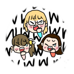 ゆかいなおばさん | LINEスタンプ |