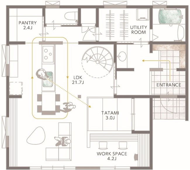 実例間取り有 工夫しておきたい玄関と水まわり・収納の位置関係株式会社 YUI
