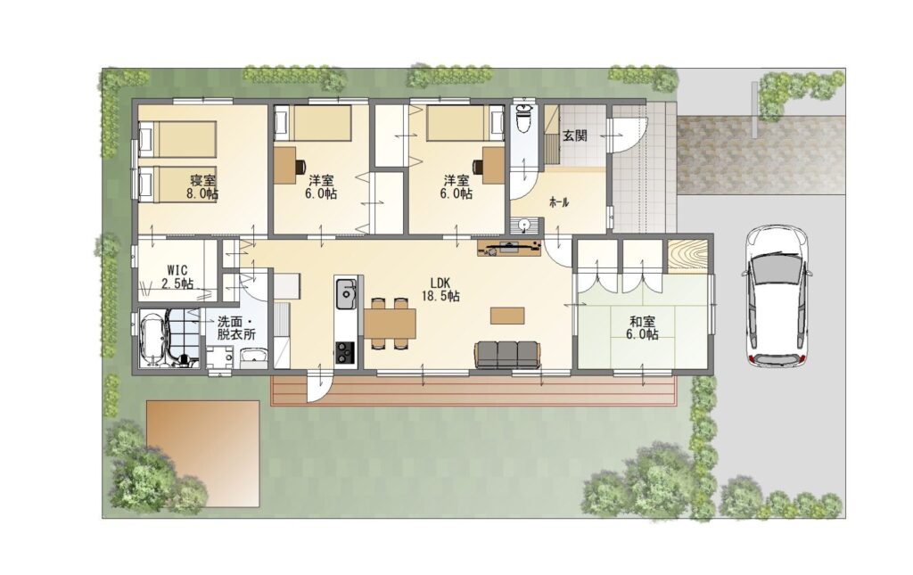 30坪の平屋はどんな間取り？2LDK～4LDKまで実現できる間取りをご紹介 - リブタイムズ戸建てを考える方のためのフリーマガジン