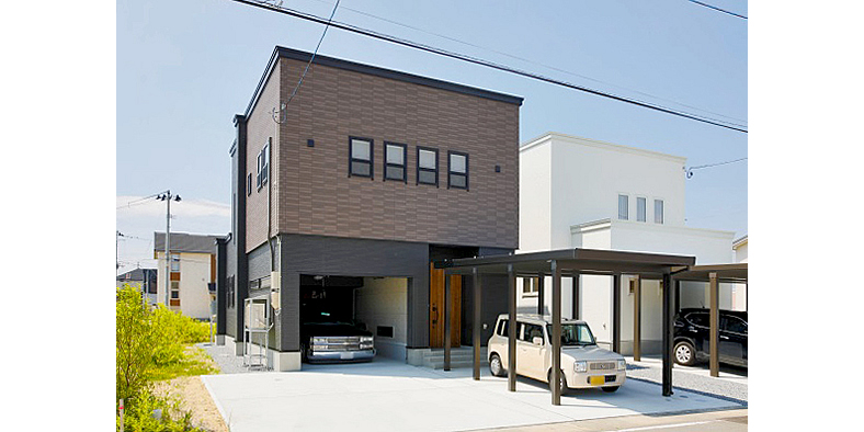 中庭のあるビルトインガレージハウス施工事例更新タイコーアーキテクト大阪のSE構法とパッシブデザインの注文住宅