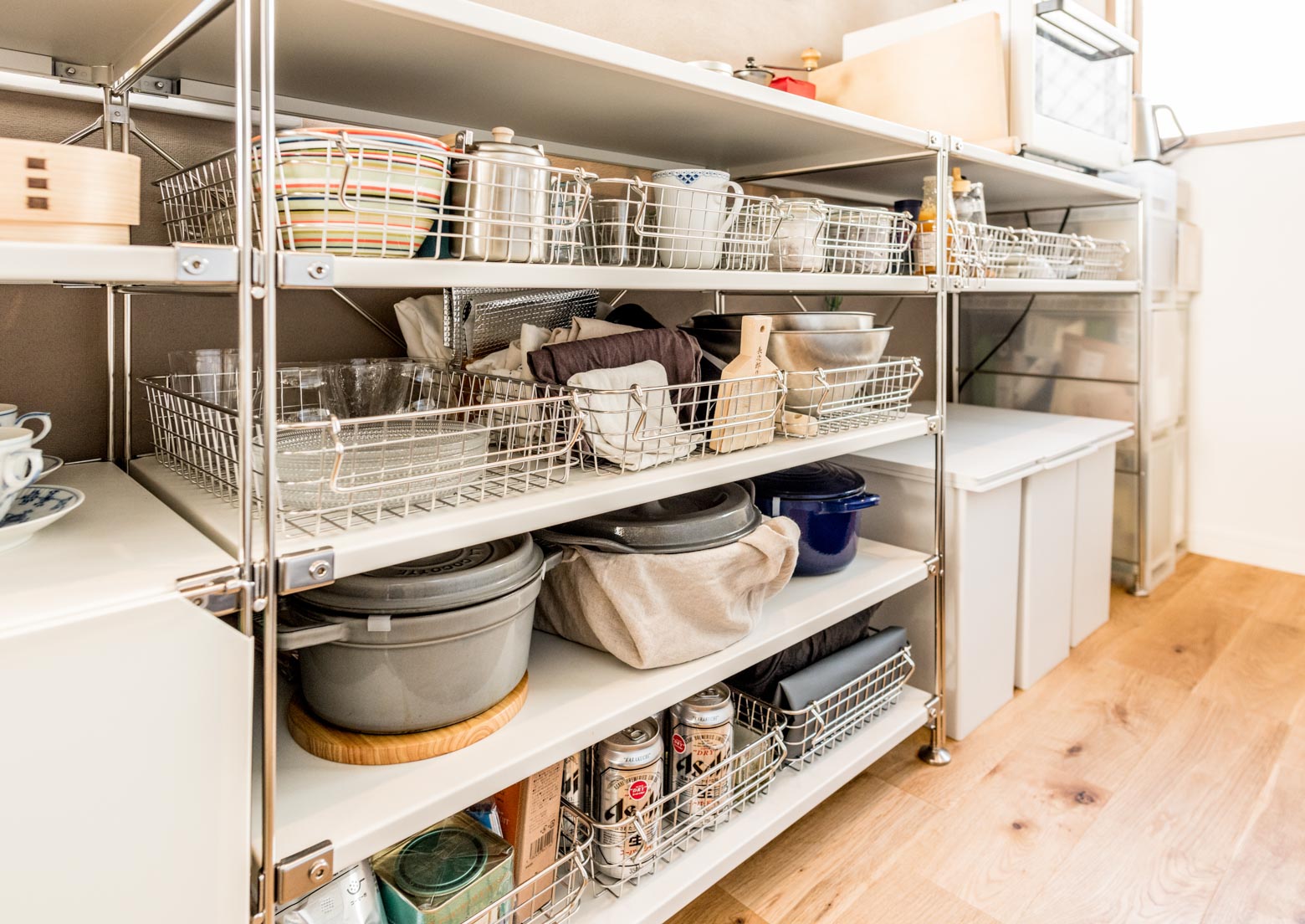 キッチンやバスルームで。無印良品「ステンレスワイヤーバスケット」のおしゃれな活用実例まとめgoodroom journal