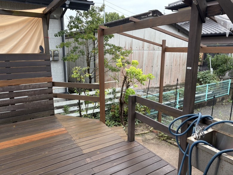 No:2-73東京都町田市 庭ウッドデッキ拡張、使い勝手良く！ウッドデッキの施工ならウッディ企画へウッドデッキ施工業者