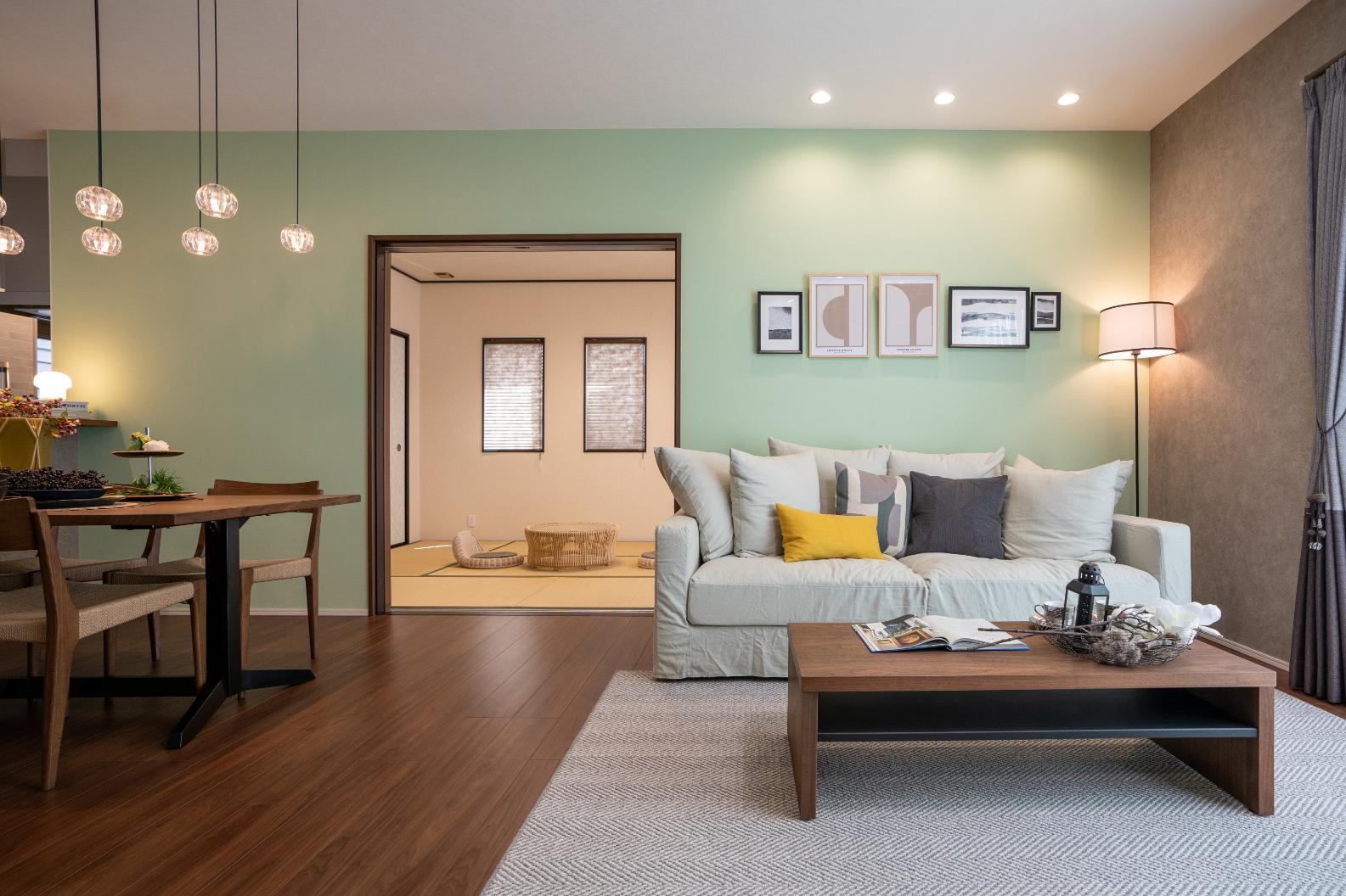 リビングにキッズスペースを設けたインテリア実例株式会社ユタカ開発